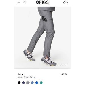 Figs scrub pants in graphite grey